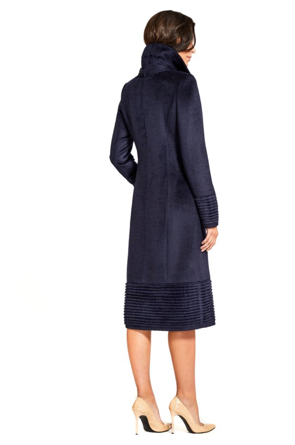 Fitted Coat w/Ribbed Bottom and Cuffs